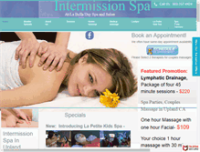 Tablet Screenshot of intermissionspa.com